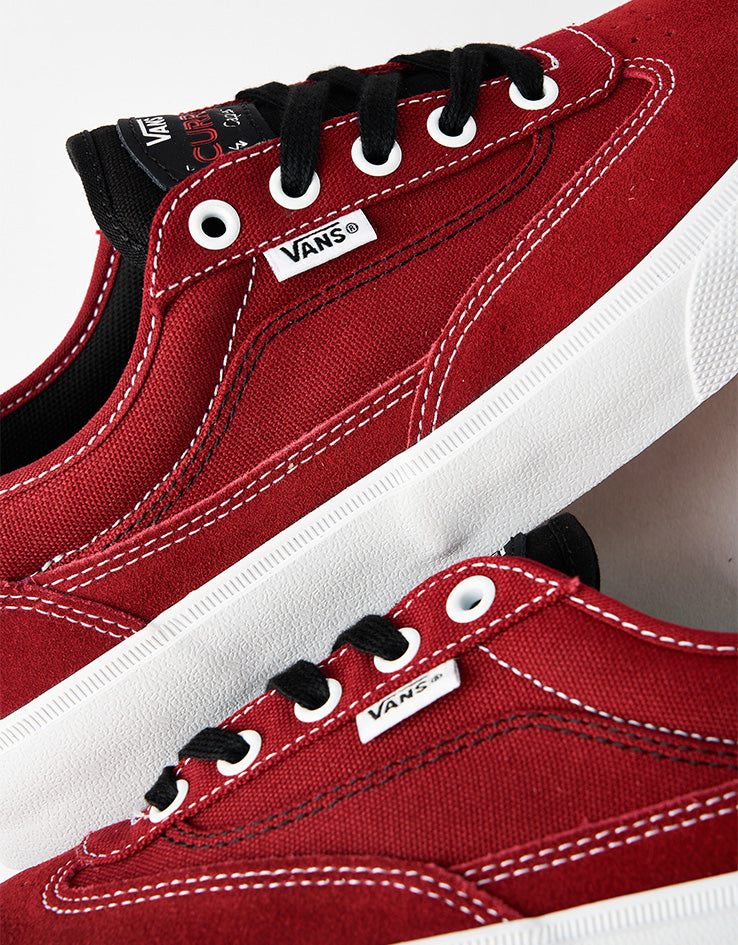 Vans Skate Curren Caples Shoes - Red/White