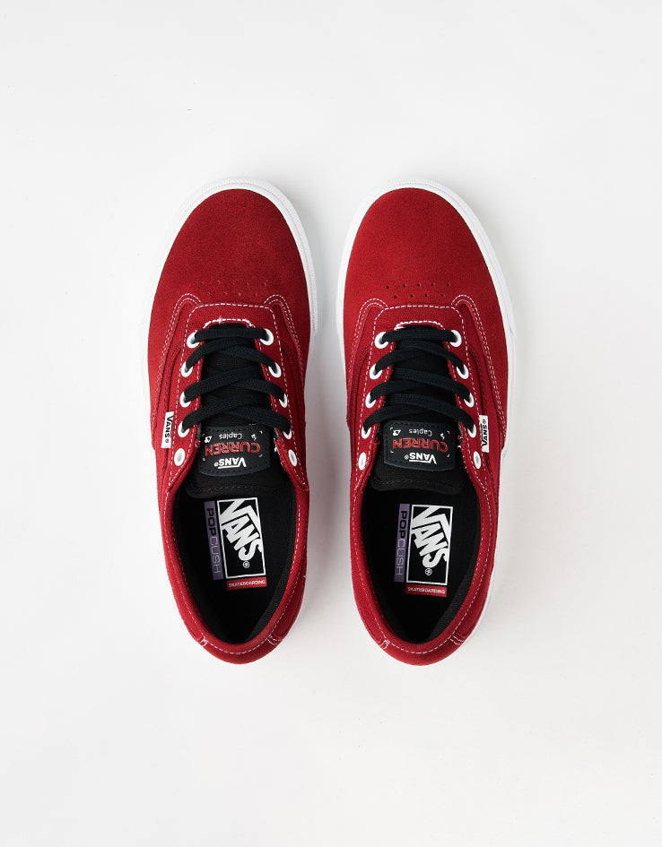 Vans Skate Curren Caples Shoes - Red/White