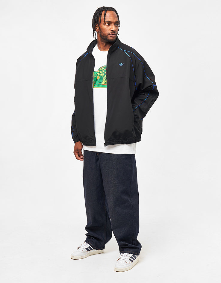 adidas Pre Gazelle Jacket - Black/White/Team Royal Blue