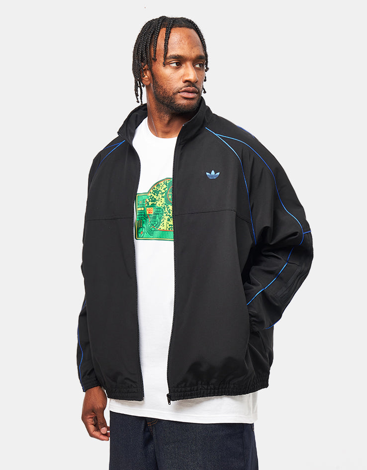 adidas Pre Gazelle Jacket - Black/White/Team Royal Blue