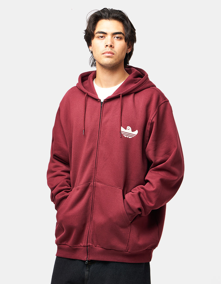 adidas Shmangry Zip Hoodie - Shadow Red/Alumina