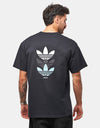 adidas Triple Trefoil T-Shirt - Black/Preloved Blue
