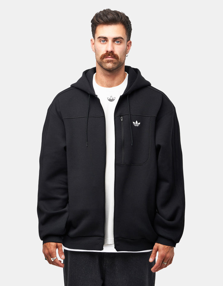 adidas Tech Fleece Jacket - Black/White