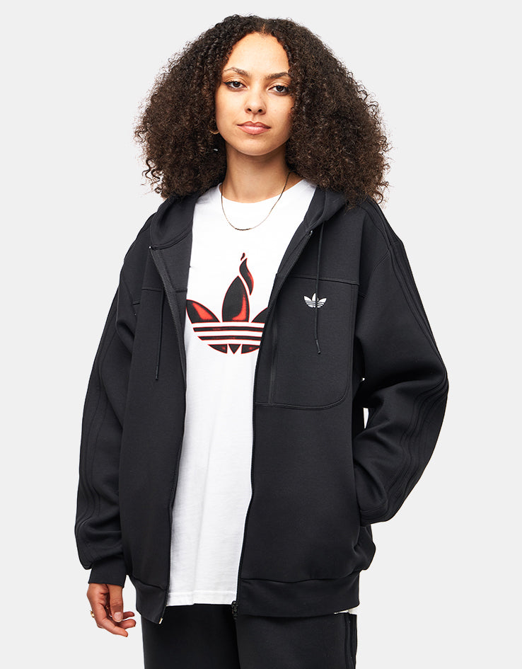 adidas Tech Fleece Jacket - Black/White