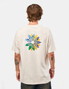 adidas Pinwheel Trefoil T-Shirt - Wonder White/Crew Yellow