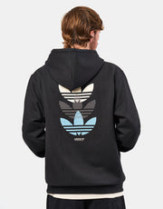 adidas Triple Trefoil Pullover Hoodie - Black/Preloved Blue