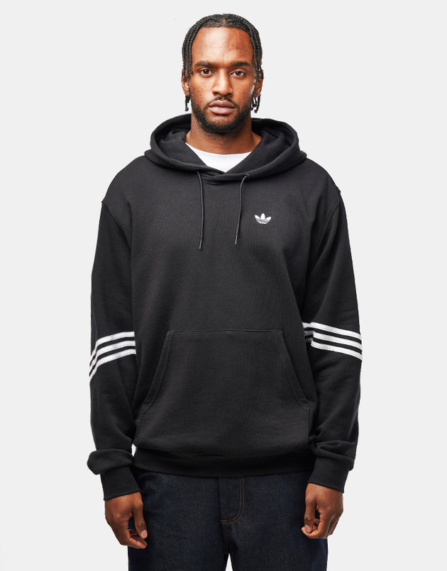 adidas Classic Pullover Hoodie - Black/White