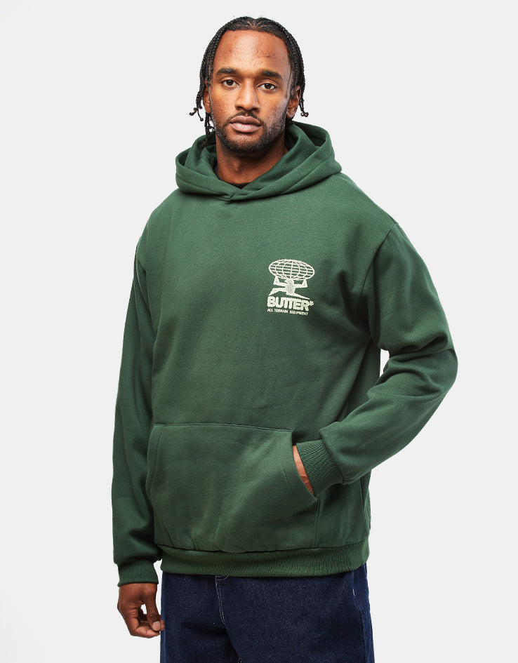 Butter Goods Terrain Pullover Hoodie - Dark Green