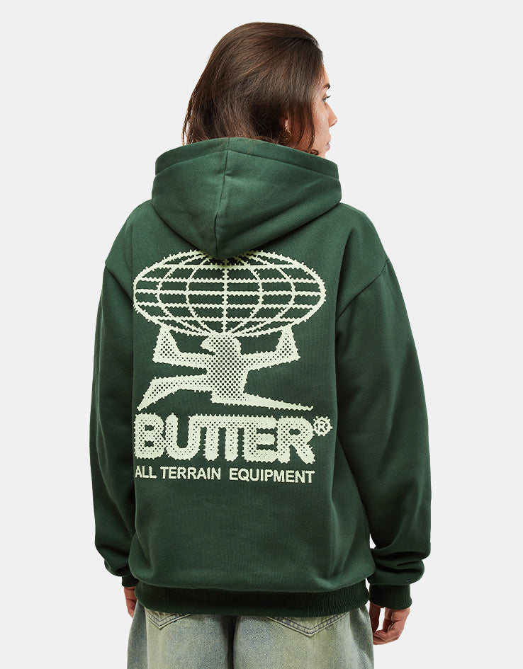Butter Goods Terrain Pullover Hoodie - Dark Green