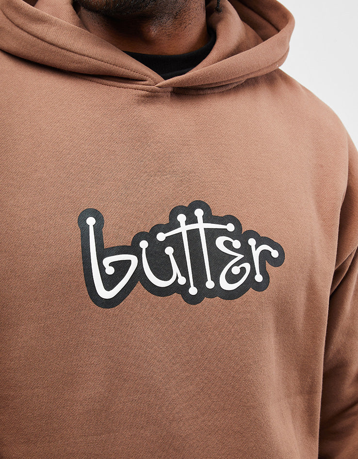 Butter Goods Connection Pullover Hoodie - Washed Brown