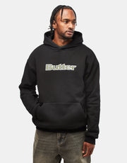 Butter Goods Ripstop Logo Applique Pullover Hoodie - Black