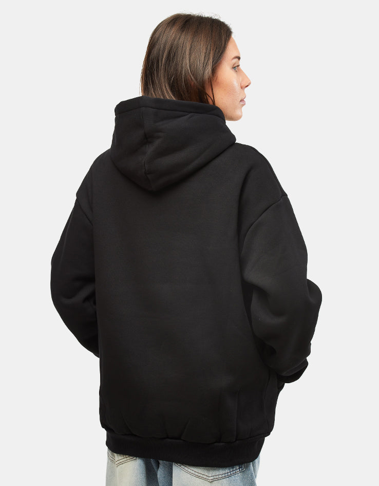 Butter Goods Ripstop Logo Applique Pullover Hoodie - Black