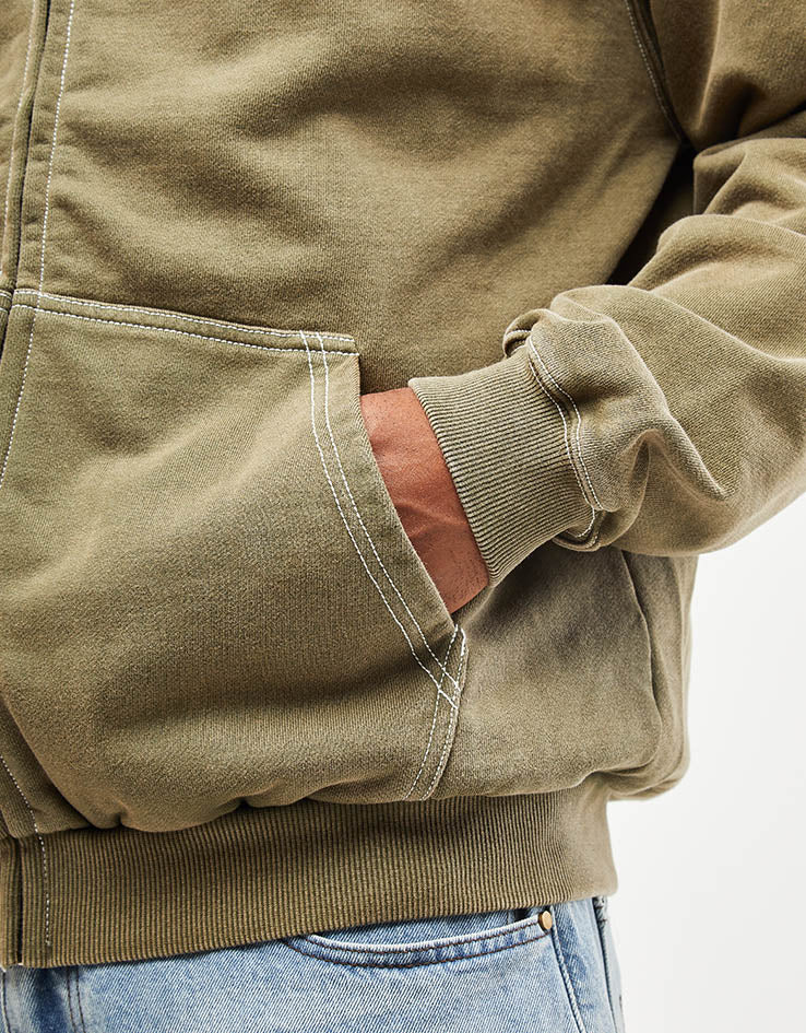 Butter Goods Sketch Zip-Thru Hoodie - Army