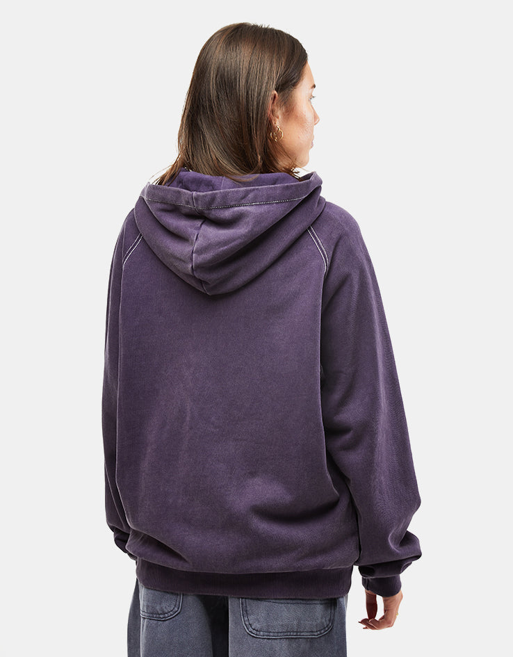 Butter Goods Sketch Zip-Thru Hoodie - Eggplant