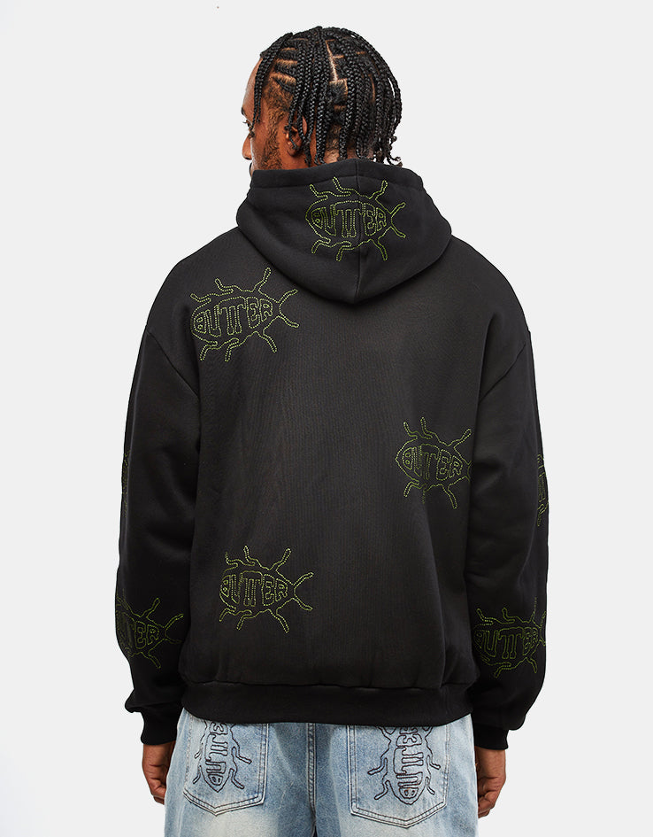 Butter Goods Roach Zip-Thru Hoodie - Black