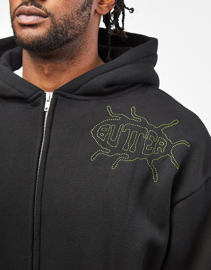 Butter Goods Roach Zip-Thru Hoodie - Black
