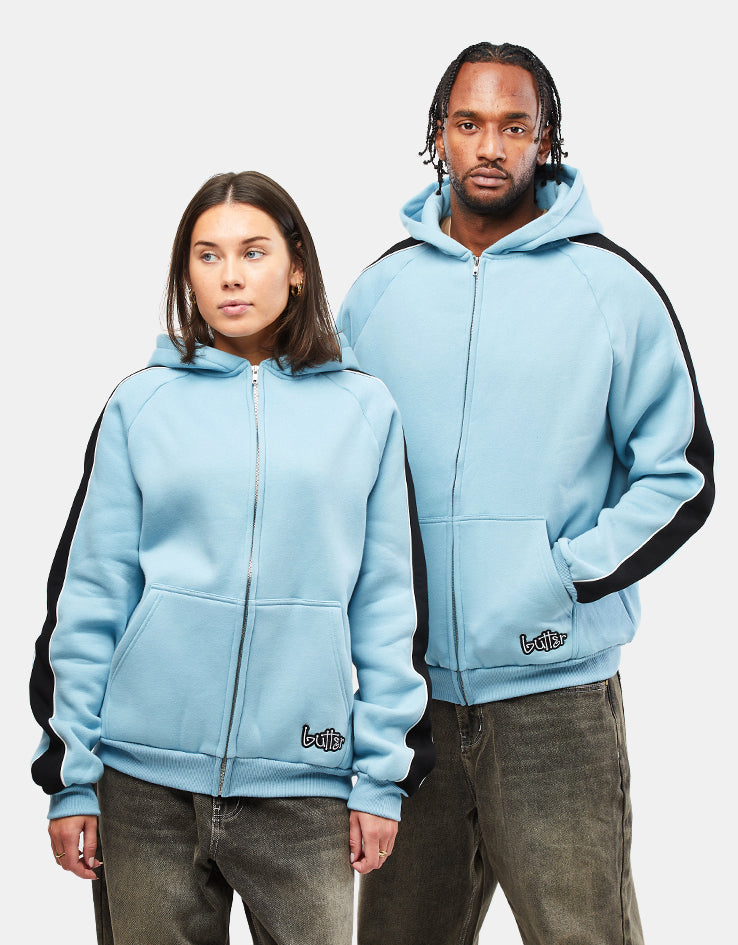 Butter Goods Connection Zip-Thru Hoodie - Sky