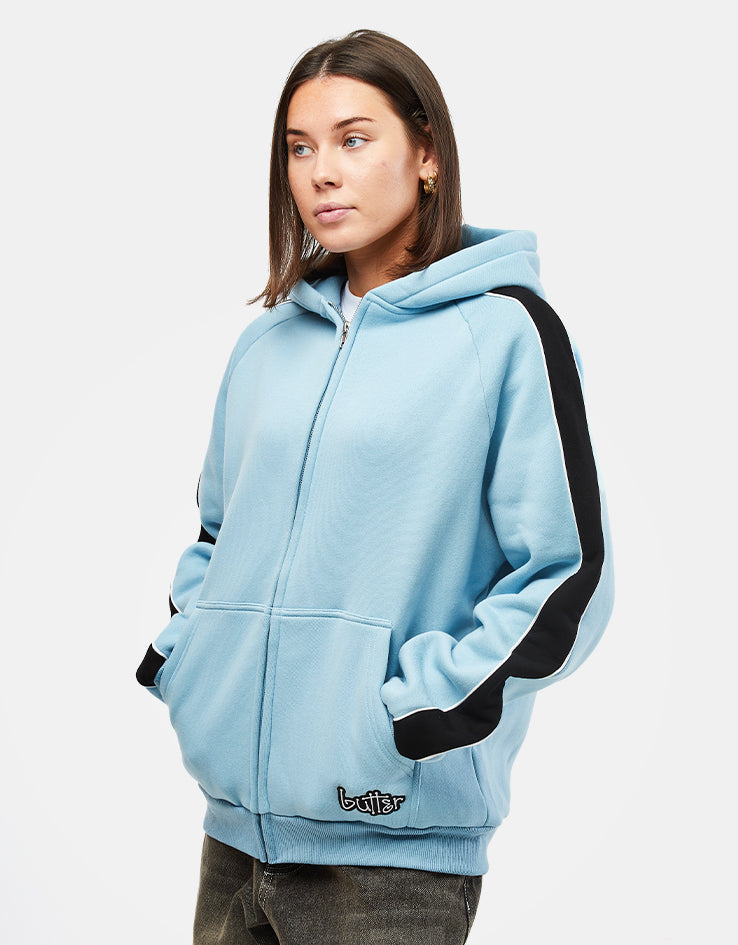 Butter Goods Connection Zip-Thru Hoodie - Sky
