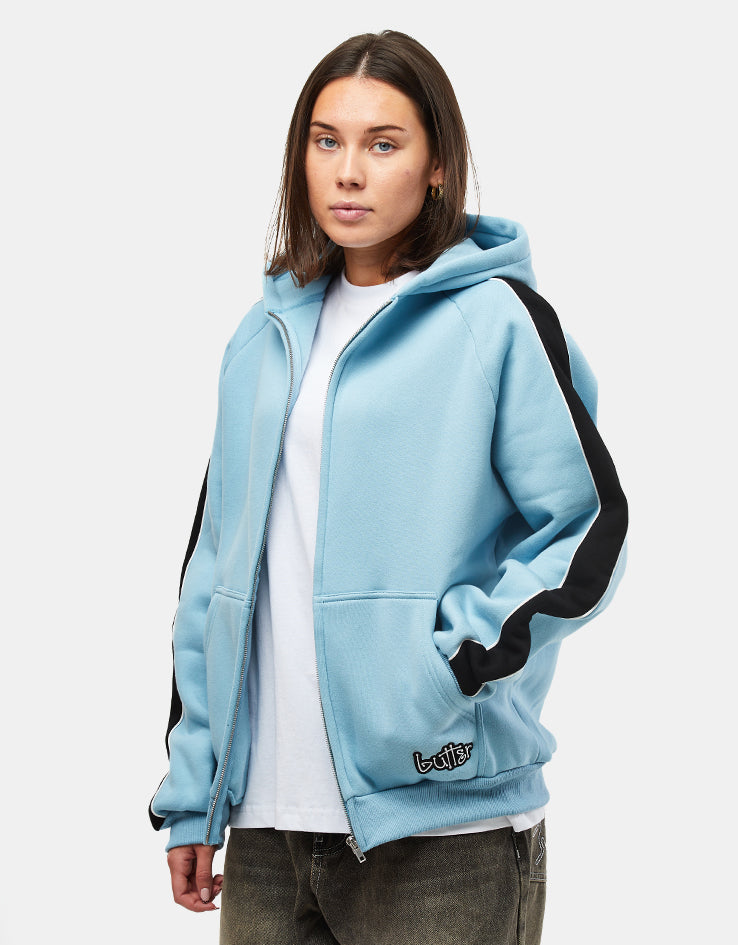 Butter Goods Connection Zip-Thru Hoodie - Sky