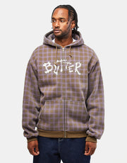 Butter Goods Eruption Zip-Thru Hoodie - Plaid