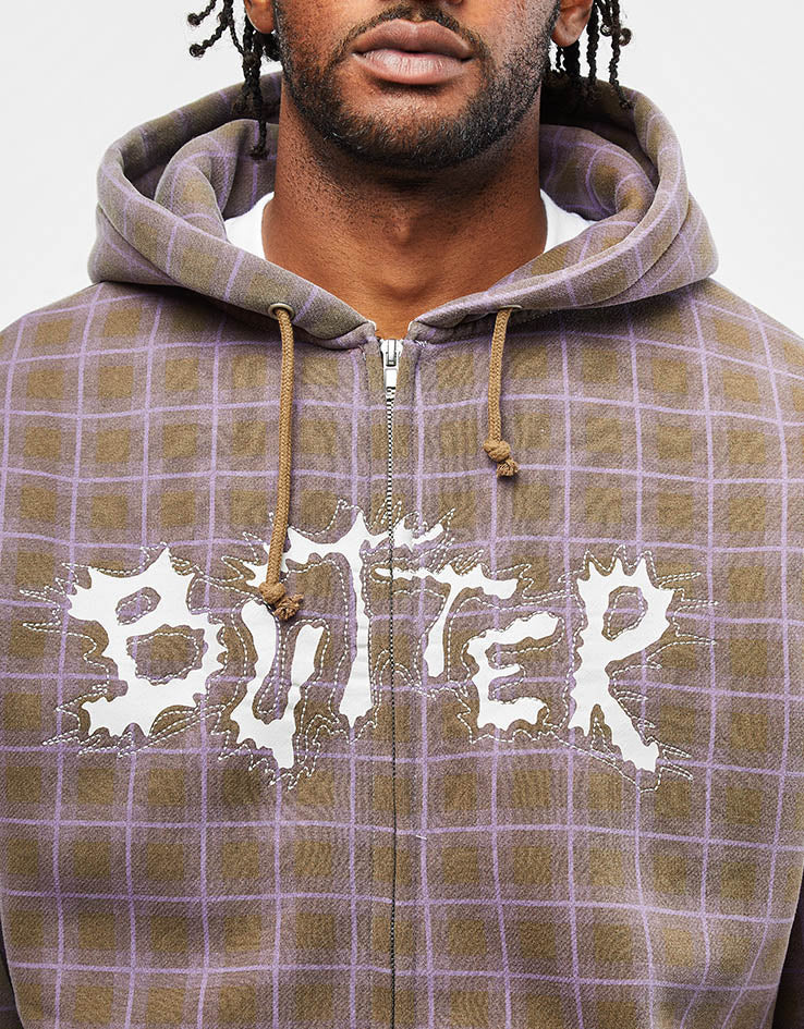 Butter Goods Eruption Zip-Thru Hoodie - Plaid