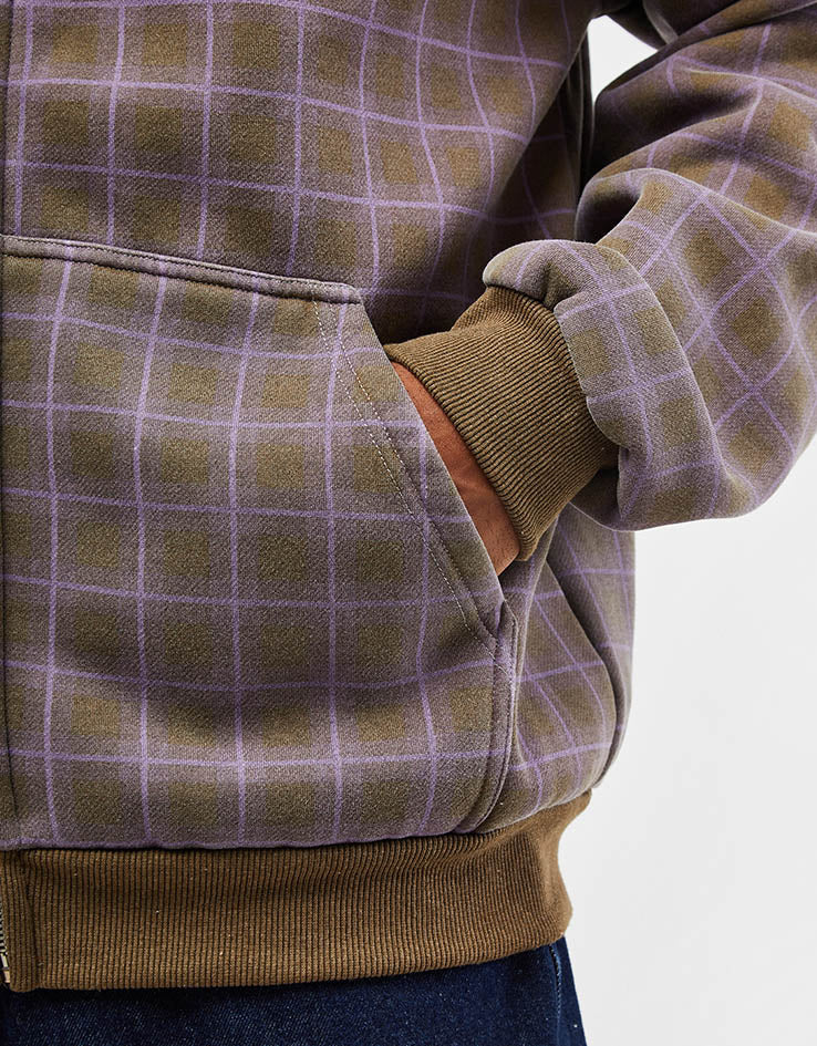 Butter Goods Eruption Zip-Thru Hoodie - Plaid