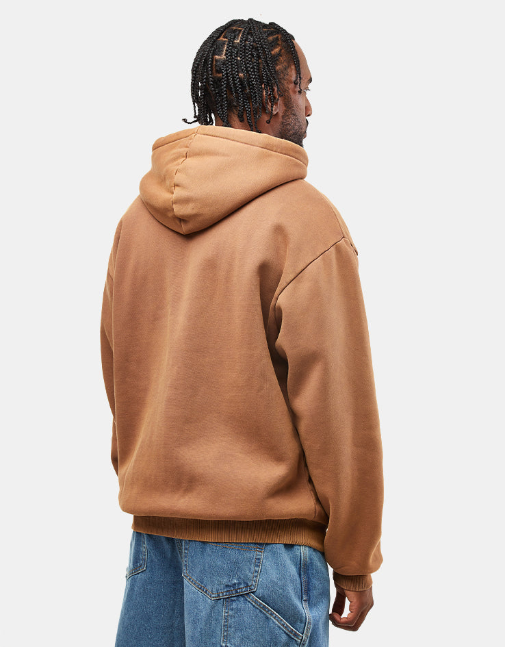 Butter Goods Eruption Zip-Thru Hoodie - Chocolate