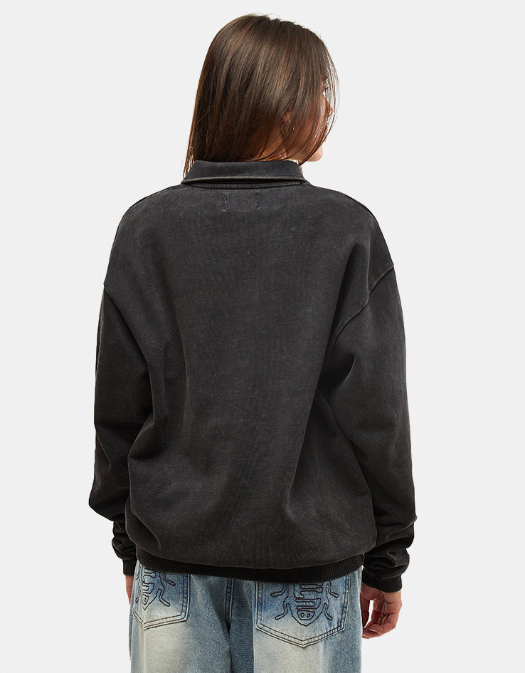 Butter Goods Corp 1/4 Zip Pullover - Black