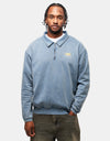 Butter Goods Corp 1/4 Zip Pullover - Navy