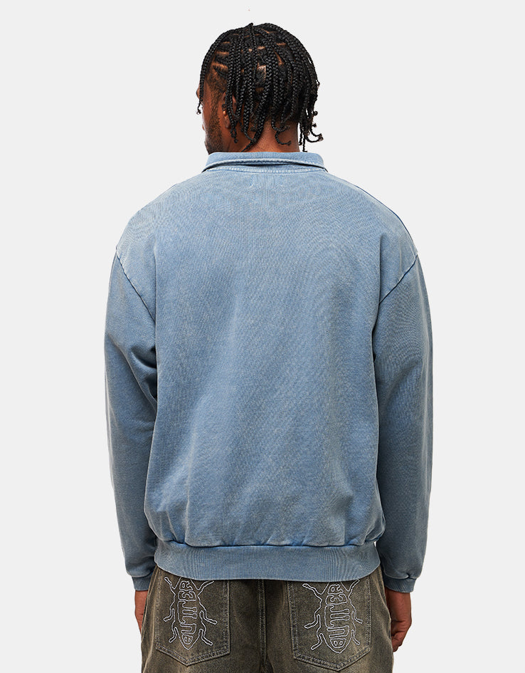 Butter Goods Corp 1/4 Zip Pullover - Navy