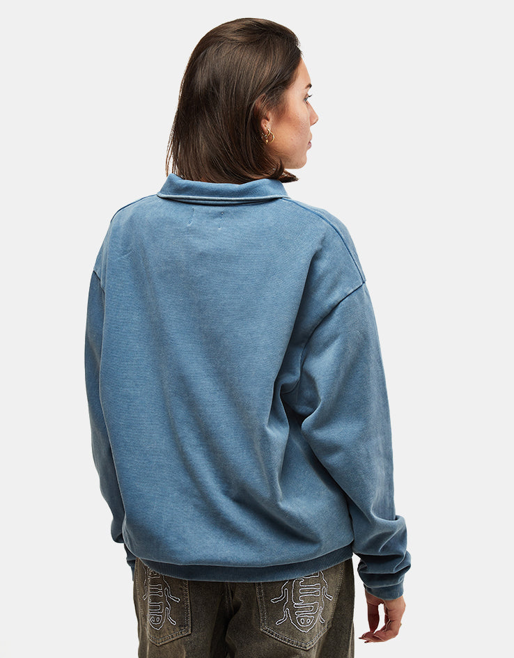 Butter Goods Corp 1/4 Zip Pullover - Navy