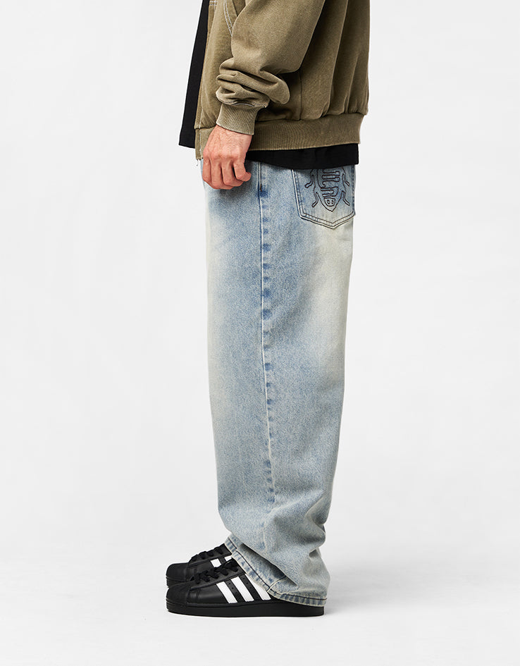 Butter Goods Roach Denim Jeans - Distressed Indigo