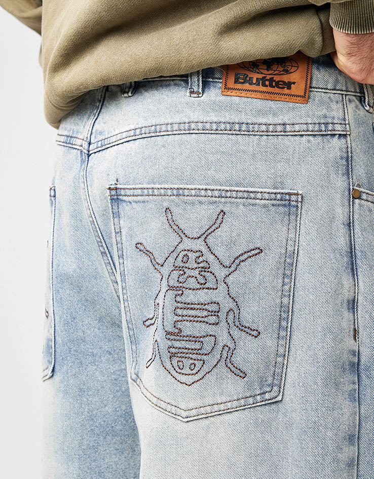 Butter Goods Roach Denim Jeans - Distressed Indigo