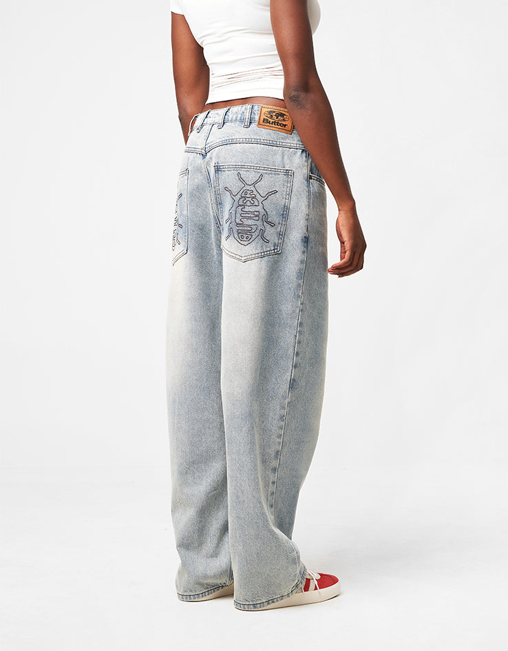 Butter Goods Roach Denim Jeans - Distressed Indigo