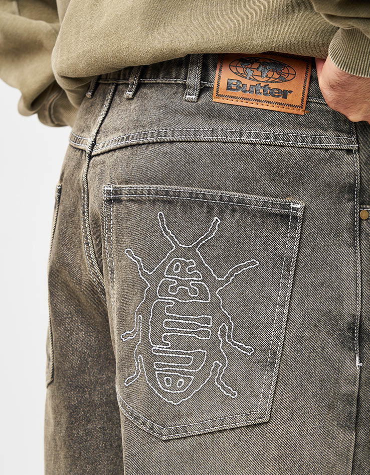 Butter Goods Roach Denim Jeans - Black Wash