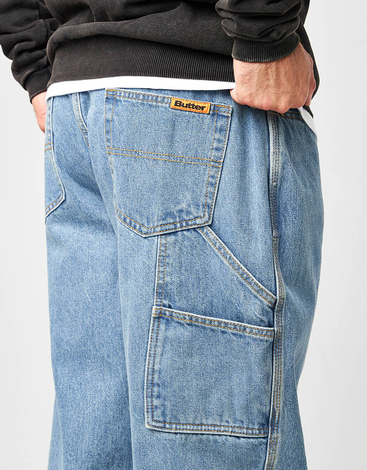 Butter Goods Weathergear Denim Jeans - Streaky Indigo