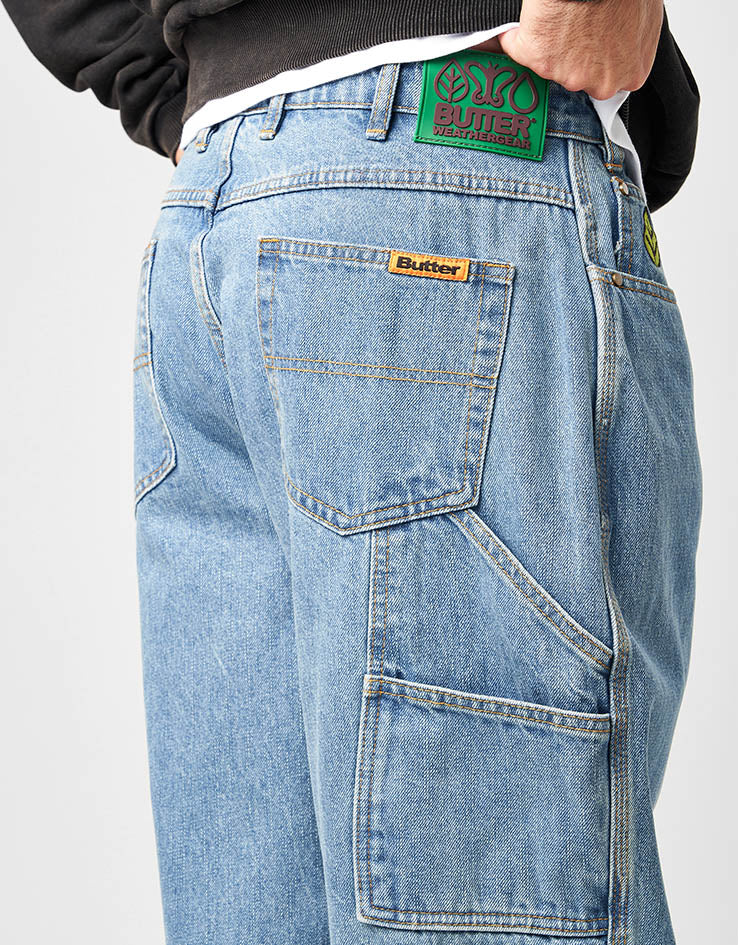 Butter Goods Weathergear Denim Jeans - Streaky Indigo