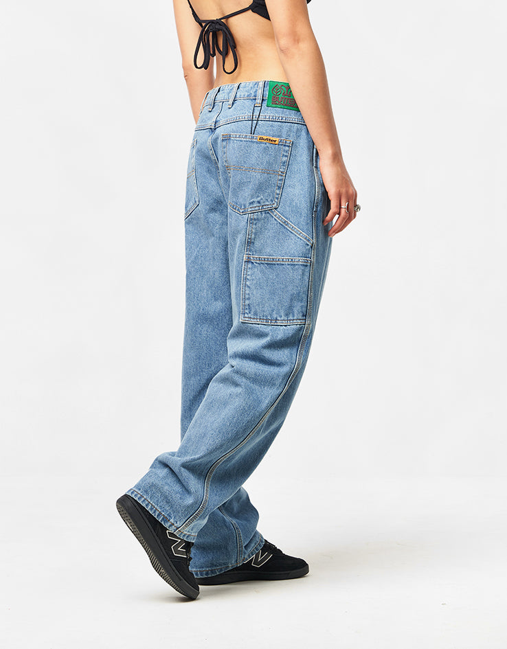 Butter Goods Weathergear Denim Jeans - Streaky Indigo