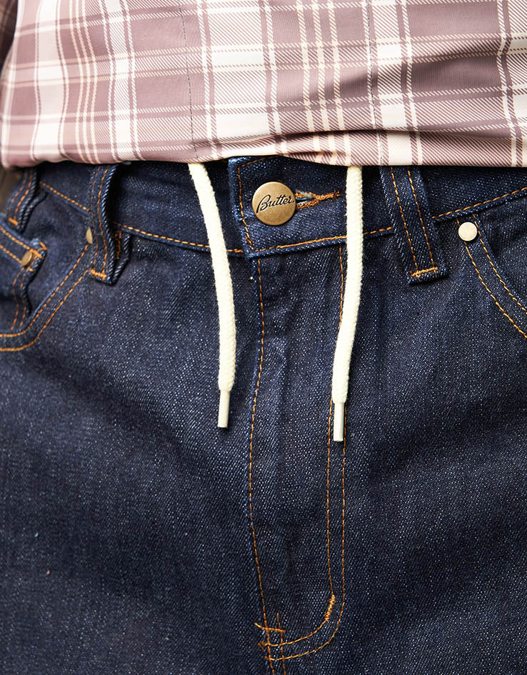 Butter Goods Wide Cut Denim Jeans - Selvedge Blue