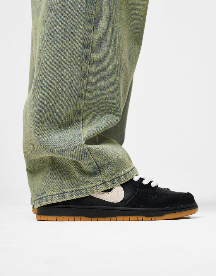 Butter Goods Wide Cut Denim Jeans - Tinted Blue Wash