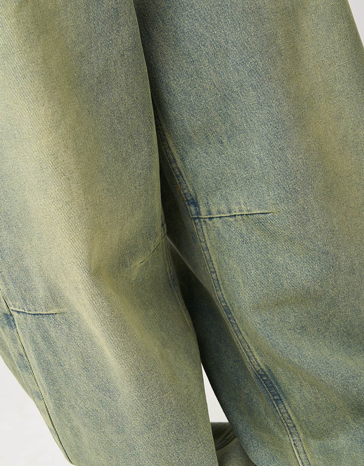 Butter Goods Wide Cut Denim Jeans - Tinted Blue Wash