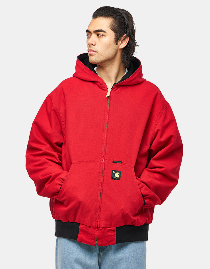 Carhartt WIP 50 Years Anniversary Reversible OG Active Jacket Canvas - Black/USA Red (Rinsed)