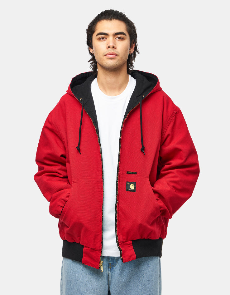 Carhartt WIP 50 Years Anniversary Reversible OG Active Jacket Canvas - Black/USA Red (Rinsed)