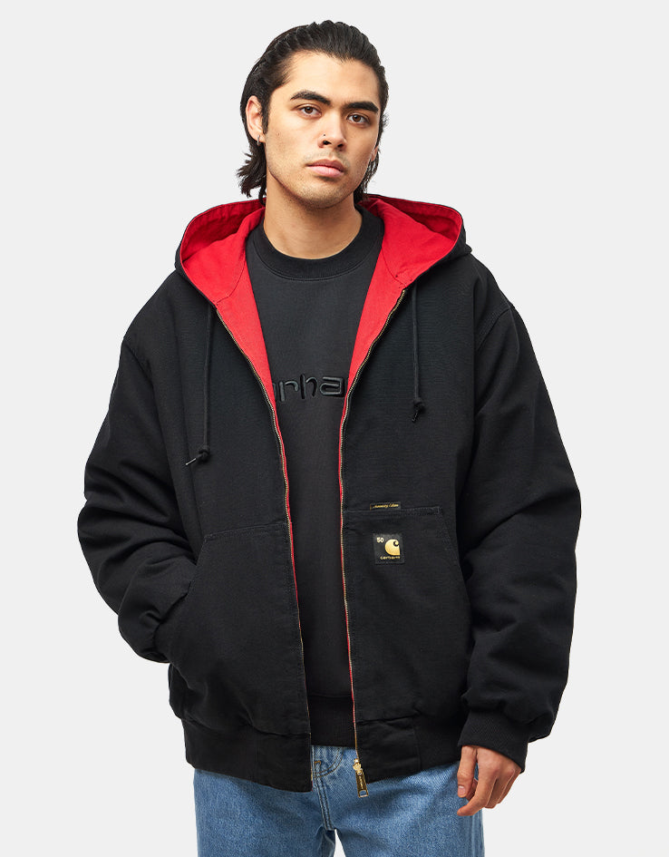 Carhartt WIP 50 Years Anniversary Reversible OG Active Jacket Canvas - Black/USA Red (Rinsed)