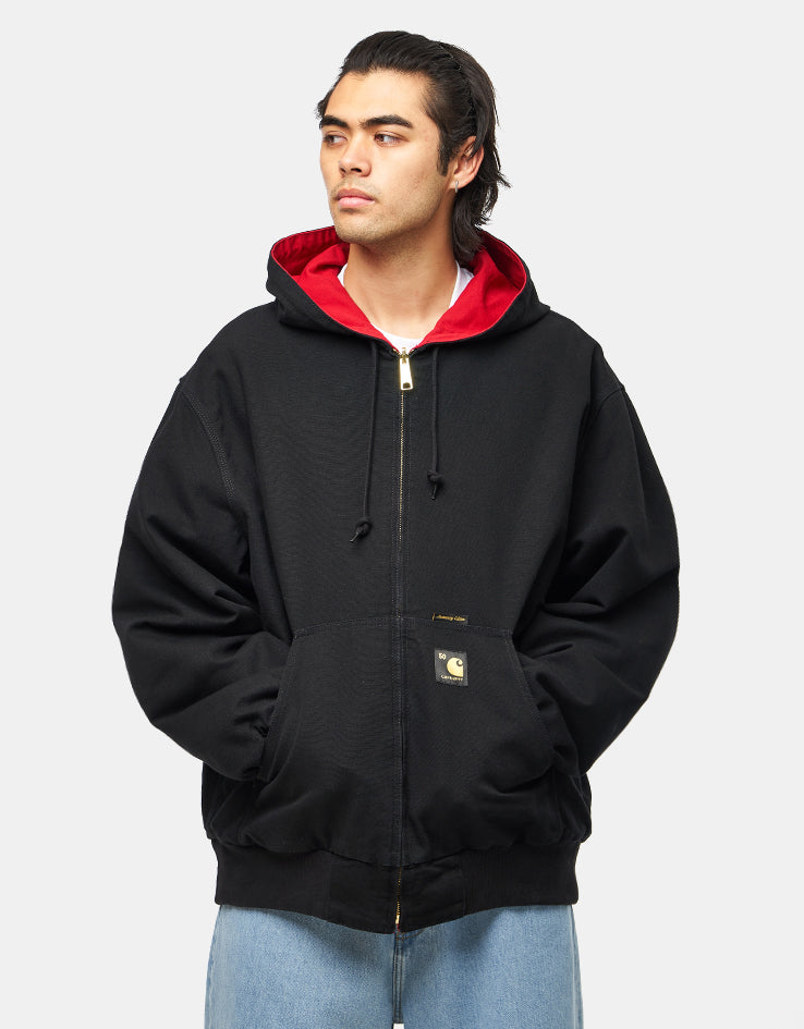 Carhartt WIP 50 Years Anniversary Reversible OG Active Jacket Canvas - Black/USA Red (Rinsed)