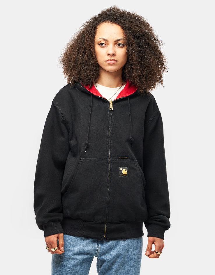 Carhartt WIP 50 Years Anniversary Reversible OG Active Jacket Canvas - Black/USA Red (Rinsed)