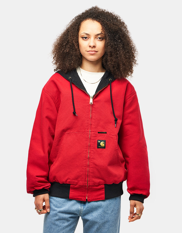 Carhartt WIP 50 Years Anniversary Reversible OG Active Jacket Canvas - Black/USA Red (Rinsed)