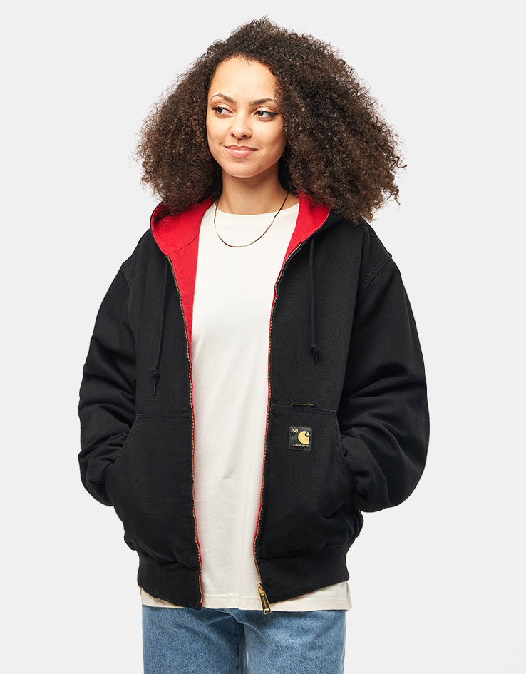 Carhartt WIP 50 Years Anniversary Reversible OG Active Jacket Canvas - Black/USA Red (Rinsed)
