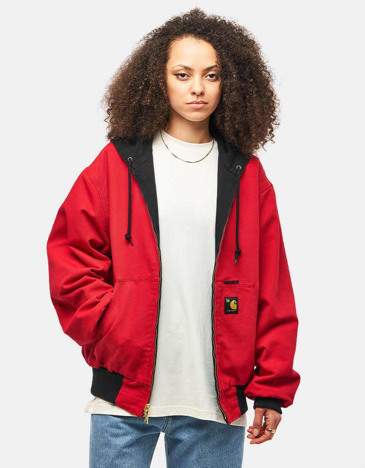 Carhartt WIP 50 Years Anniversary Reversible OG Active Jacket Canvas - Black/USA Red (Rinsed)