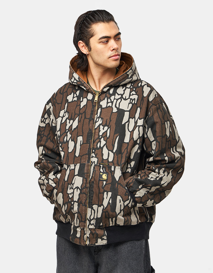 Carhartt WIP 50 Years Anniversary Reversible OG Active Jacket Canvas - Hamilton Brown/Camo Tree Bark (Rinsed)